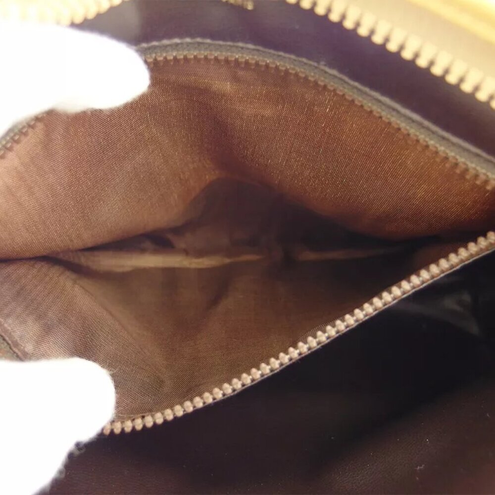 CELINE clutch bag macadam beige PVC ?~ leather Authentic - Picture 9 of 9